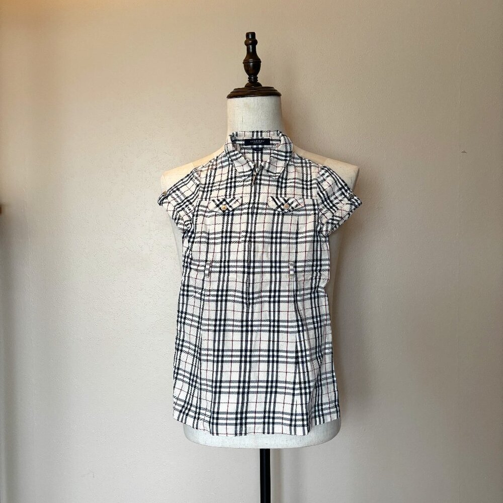 Burberry London Girls' Check Cotton Shirt Dress - Size 110